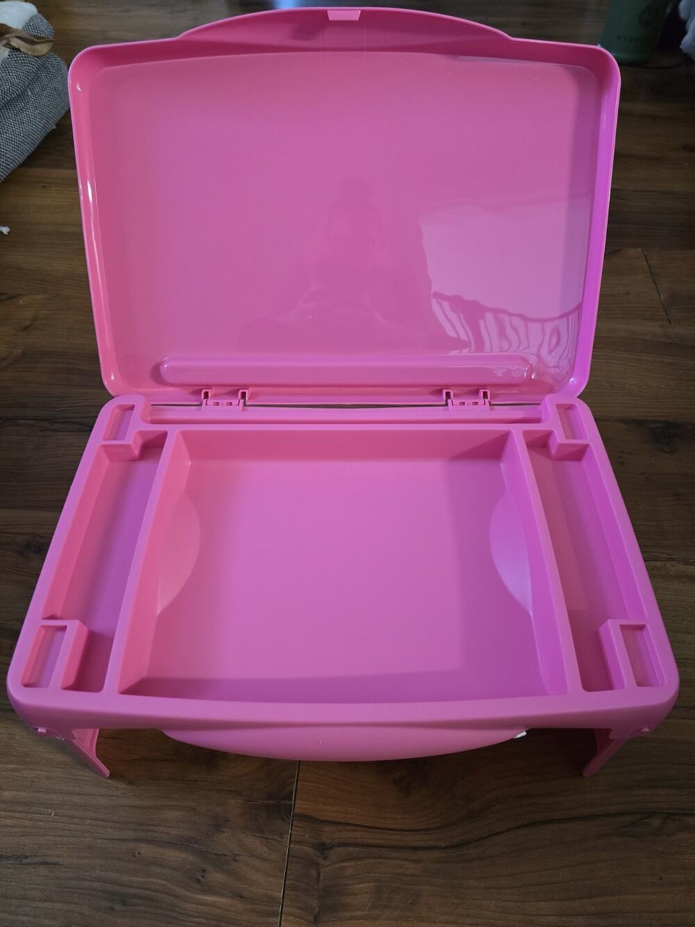 Foldable Lap Desk Pink Computer Serving Tray 18" Tray Weight Capacity 15lbs S33